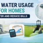 Daily water usage tips for homes to save water and reduce bills.